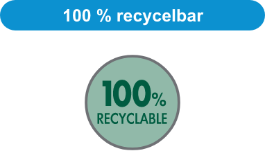 100% recycelbar